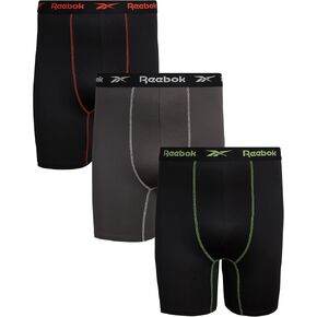 Reebok Men’s Underwear – Big and Tall Long Leg Performance Boxer Briefs (3 Pack)(2XL – 4XL)