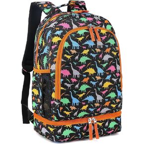حقيبة ظهر مدرسية للأطفال من DIPUG للبنين والبنات، حقيبة كتب للأطفال الصغار على شكل ديناصور مع حجرة صندوق الغداء in Kuwait