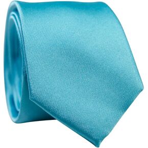 DAZI Men's Skinny Tie, Solid Satin Ties, 2.5" Wide Neckties, Solid Pure Color Formal Necktie in Kuwait