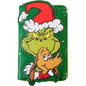 Dr. Seuss' How the Grinch Stole Christmas! محفظة سانتا كوسبلاي بسحاب حول المحفظة in Saudi Arabia