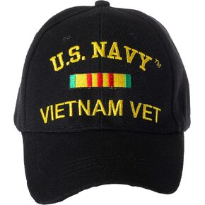 Artisan Owl Officially Licensed Vietnam Veteran Embroidered Adjustable Baseball Cap - US Navy, US Air Force, US Army in Kuwait