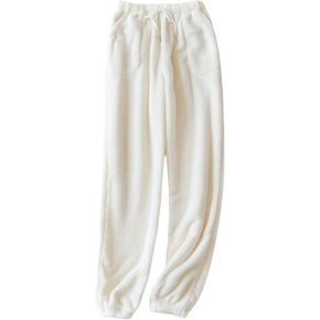 Yeokou Womens Fleece Pajama Pants Fuzzy Lounge Bottoms Warm Fluffy Sleepwear With Pockets
