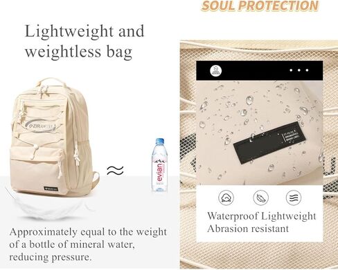 EKUIZAI Solid Color Simple Rolling Backpack for Teen Girls, Middle School Trolley Bags, Travel Daypack with Wheels in Kuwait