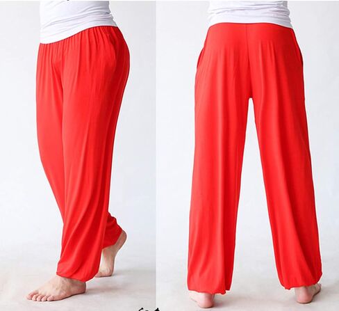 AvaCostume Men's Lightweight Loose Yoga Pants Elastic Waist Modal Yoga Harem Pants in Kuwait