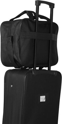 حقيبة سفر ترافيلرز كلوب جينوفا ذات الجانب الناعم، باللون الأسود، مجموعة مكونة من 4 قطع in Kuwait