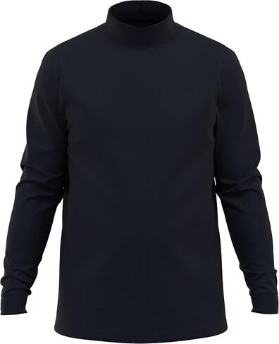 Maks Men's 100% Interlock Knit Combed Cotton Super Soft Euro Design Ski Casual Full Sleeve Mock Neck Pullover Sweater in Saudi Arabia