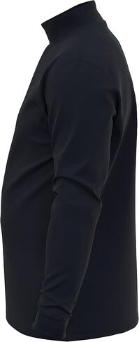 Maks Men's 100% Interlock Knit Combed Cotton Super Soft Euro Design Ski Casual Full Sleeve Mock Neck Pullover Sweater in Saudi Arabia