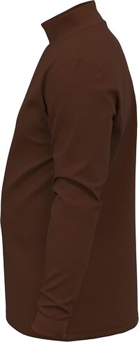 Maks Men's 100% Interlock Knit Combed Cotton Super Soft Euro Design Ski Casual Full Sleeve Mock Neck Pullover Sweater in Saudi Arabia