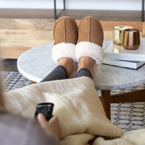 شبشب EZ Feet نسائي من الشيرلينغ سهل الارتداء منفوش وجيد التهوية in Kuwait