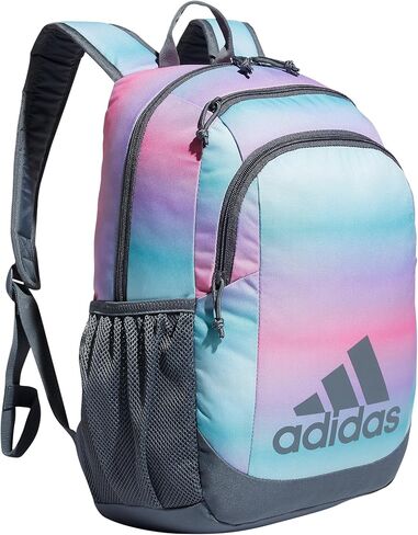 adidas Young Creator backpack, Flow Blur/Onix Grey/Signal Orange, One Size in Saudi Arabia