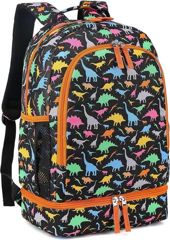 حقيبة ظهر مدرسية للأطفال من DIPUG للبنين والبنات، حقيبة كتب للأطفال الصغار على شكل ديناصور مع حجرة صندوق الغداء in Kuwait