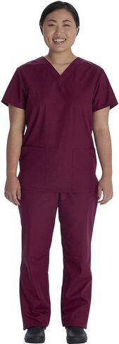 Vital Threads Men and Women Scrubs Set V-Neck Top & Drawstring Pant VT501C in Kuwait