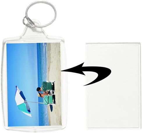 30 قطعة من الأكريليك إطار الصورة ، سلسلة مفاتيح واضحة ، حلقة مفاتيح فارغة من الأكريليك ، صور إدراج سلاسل المفاتيح مع خاتم منفصل للرجال والنساء ، (واضح، 1.5 × 2.1 بوصة)، واضح، 11 بوصة, شفاف, 11 inch in Kuwait