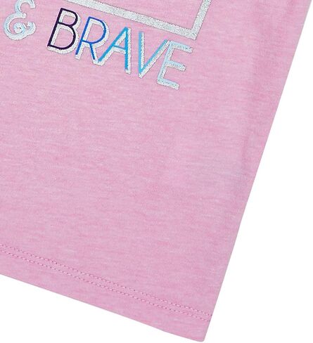 Disney Girls' Frozen Graphic Bold and Brave Short Sleeve T-Shirt in Saudi Arabia