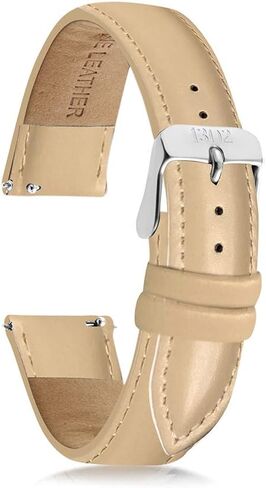 Thirteen.02 18mm Women's Watch Bands, 14mm Women's Watch Bands, 20mm Women's Leather Watch Bands, Easy Interchangeable Watch Band, Quick Release Buckle, Fits Many Brands in Kuwait