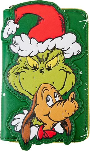 Dr. Seuss' How the Grinch Stole Christmas! محفظة سانتا كوسبلاي بسحاب حول المحفظة in Saudi Arabia