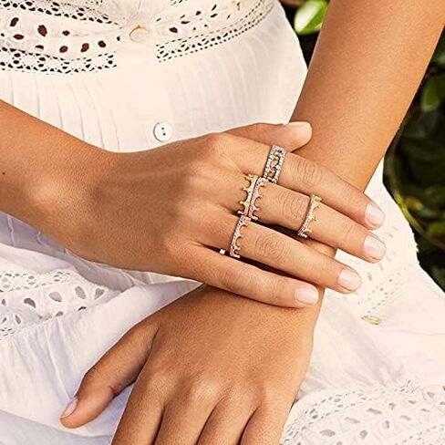 نعومي فاشن 3 ألوان 925 خاتم فضة استرليني مسحور تاج خاتم مع تشيكوسلوفاكيا واضحة للنساء مجوهرات الخطوبة ذهبي 8 in Kuwait