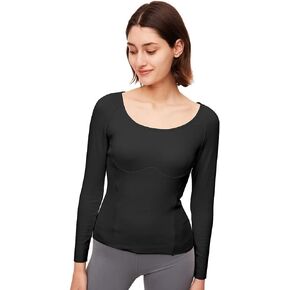 Thermal Shirts for Women Long Sleeve Fleece Lined Base Layer Winter Tops Cold Weather Thermal Undershirt SLV2T048T
