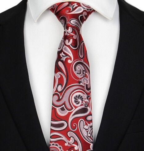 Secdtie Men's Paisley Pattern Ties Jacquard Woven Luxury Designer Suit Neckties in Saudi Arabia