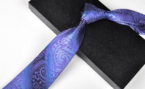 Secdtie Men's Paisley Pattern Ties Jacquard Woven Luxury Designer Suit Neckties in Saudi Arabia
