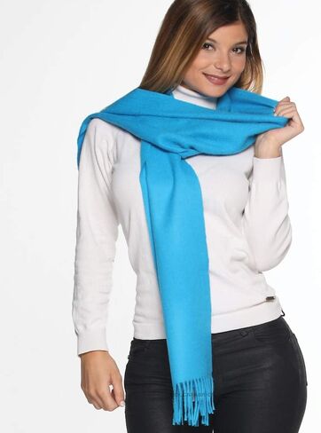 Evelyn Brooks Designs Luxury 100% Pure Peruvian Soft Baby Alpaca Reversible Wool Scarf for Men & Women - Variety of Colors in Saudi Arabia