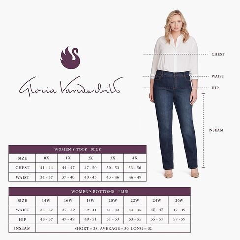 Gloria Vanderbilt Women's Plus Size Amanda Ponte Knit Pant in Saudi Arabia