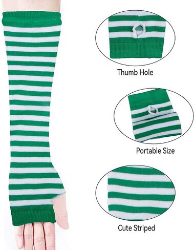 Joyingtwo Over Knee Rainbow Thigh High Socks Cosplay Accessories for Women Fashion Wild Long Striped Leg warmers in Kuwait