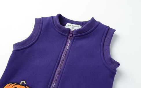 Mud Kingdom Little Boys Fleece Lined Vest Cute Cartoon Patterns Zipper Closure Sleeveless Jacket Thick Warm Outerwear in Saudi Arabia