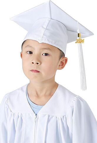GraduatePro Matte 2024 Kindergarten Graduation Cap and Gown Tassel Set for Preschool Toddler in Saudi Arabia