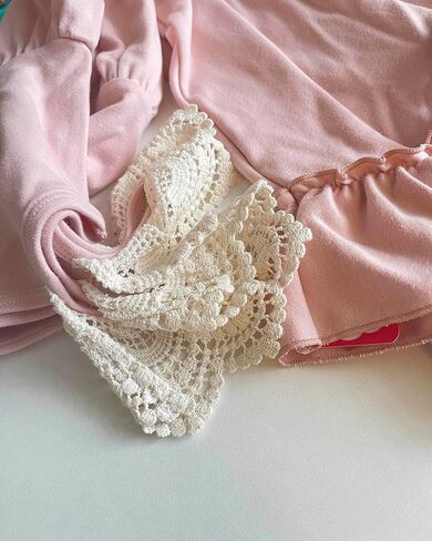 فستان طويل أنيق للفتيات من Everweekend بتصميم بوهيمي مكشكش وأكمام طويلة من الدانتيل وأكمام طويلة من Aling Swing Twirly فستان للحفلات in Kuwait