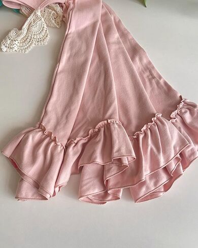 فستان طويل أنيق للفتيات من Everweekend بتصميم بوهيمي مكشكش وأكمام طويلة من الدانتيل وأكمام طويلة من Aling Swing Twirly فستان للحفلات in Kuwait