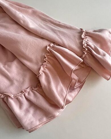 فستان طويل أنيق للفتيات من Everweekend بتصميم بوهيمي مكشكش وأكمام طويلة من الدانتيل وأكمام طويلة من Aling Swing Twirly فستان للحفلات in Kuwait