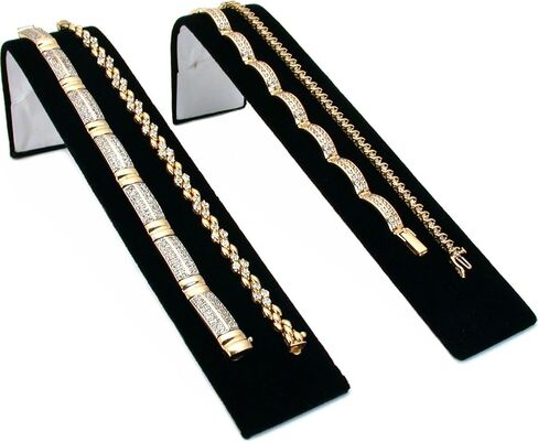 FindingKing 11 Pc Set Black Velvet Jewelry Displays Busts Bonus New in Saudi Arabia