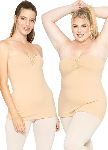 أوه لينة جدا Ruched تمثال نصفي حمالة أنبوب طويل | النساء | صنع فى أمريكا in Kuwait