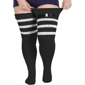 ويتوت جوارب نسائية سميكة فوق الركبة بطول الفخذ مقاس كبير in Kuwait