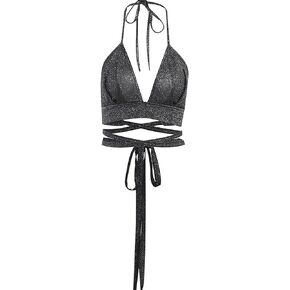 FlyCC المرأة مثير الرسن المحاصيل الأعلى لامعة الهذيان الرقص صديرية دائرية الصدرية تانك الأعلى in Kuwait