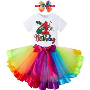 أبي الجديد لصيد السمك للفتيات الصغيرات 1st 2nd 3rd حفلة عيد ميلاد الزي توتو تنورة فستان الأميرة مع مجموعة رومبير عقال in Kuwait