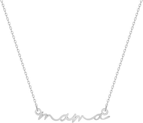 SLOONG Mama Necklace 14K Gold Plated Dainty Mother and Daughter Matching Gift for New Mom Boyfriends Mom Women Mother's Day Mama Gifts in Saudi Arabia
