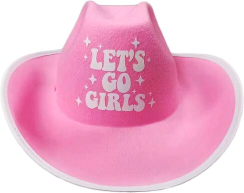 Let's Go Girls قبعة راعية البقر، قبعة رعاة البقر، Let's Go Girls ديكورات حفلات العازبة، راعية البقر الغربية العازبة وحفلات الزفاف وحفلات أعياد الميلاد وحفلات روديو الأخيرة وديكورات حفلات العازبة in Kuwait