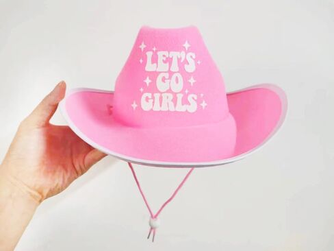Let's Go Girls قبعة راعية البقر، قبعة رعاة البقر، Let's Go Girls ديكورات حفلات العازبة، راعية البقر الغربية العازبة وحفلات الزفاف وحفلات أعياد الميلاد وحفلات روديو الأخيرة وديكورات حفلات العازبة in Kuwait