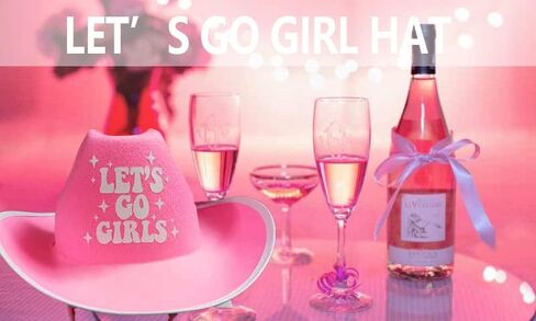 Let's Go Girls قبعة راعية البقر، قبعة رعاة البقر، Let's Go Girls ديكورات حفلات العازبة، راعية البقر الغربية العازبة وحفلات الزفاف وحفلات أعياد الميلاد وحفلات روديو الأخيرة وديكورات حفلات العازبة in Kuwait