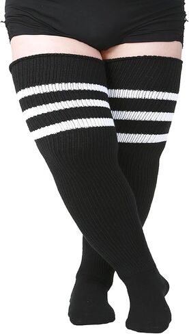 ويتوت جوارب نسائية سميكة فوق الركبة بطول الفخذ مقاس كبير in Kuwait