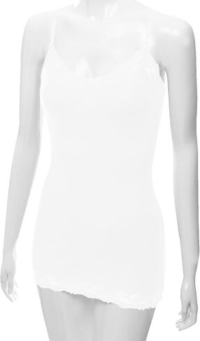 بلوزة طويلة مع سباغتي ستراب قابلة للتعديل وحافة مخرمة من بوزولو للسيدات بمقاسات صغيرة وكبيرة in Kuwait