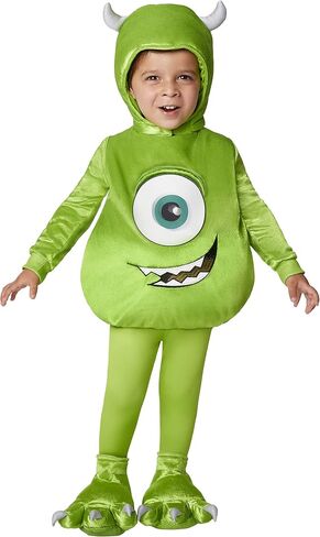 Spirit Halloween Monsters Inc. Toddler Mike Wazowski Costume | Officially Licensed | Monster Costume | Group Costume | Pixar in Saudi Arabia