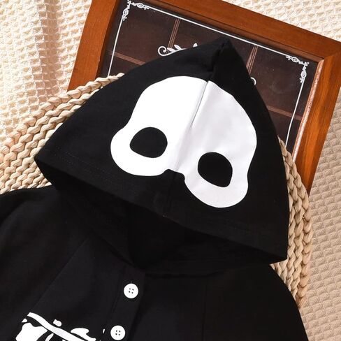 Unutiylo Kids Baby Boys DIY Halloween Ghost Hood زي مقنعين عباءات الرأس طفل فتاة اليقطين رداء in Kuwait
