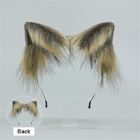 LittleLuluda Cosplay Furry Wolf Cat Fox Tail and Ears Headband Set Costume Accessories in Saudi Arabia