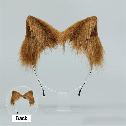 LittleLuluda Cosplay Furry Wolf Cat Fox Tail and Ears Headband Set Costume Accessories in Saudi Arabia