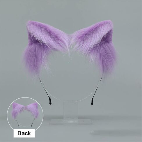 LittleLuluda Cosplay Furry Wolf Cat Fox Tail and Ears Headband Set Costume Accessories in Saudi Arabia