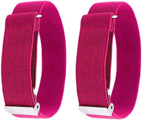 Aniler Unisex 2 Pieces 1 Pair Elastic Adjustable Solid Color Arm Bands Shirt Sleeve Holder Garters in Saudi Arabia