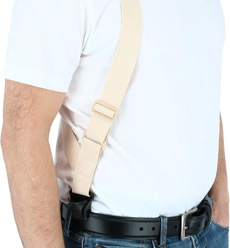 CTM® Men's Undergarment TSA Compliant Side Clip Airport Suspenders in Saudi Arabia